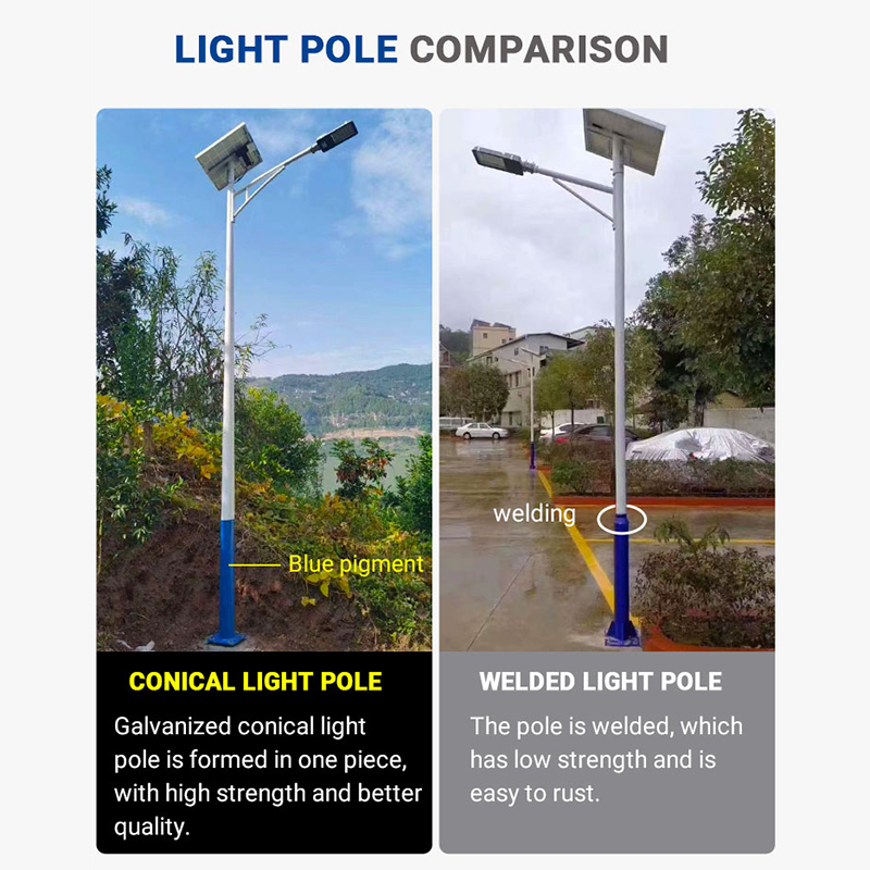 Đèn đường năng lượng mặt trời tách biệt Led công nghiệp